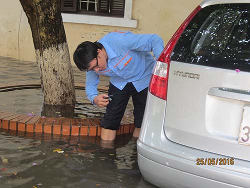 Coi chừng xe bị ngập nước