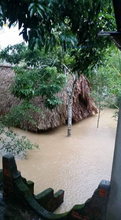 Nhà dân ngập nặng