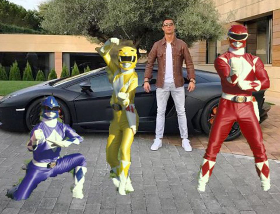 Ronaldo là 1 thành viên của The Power Rangers