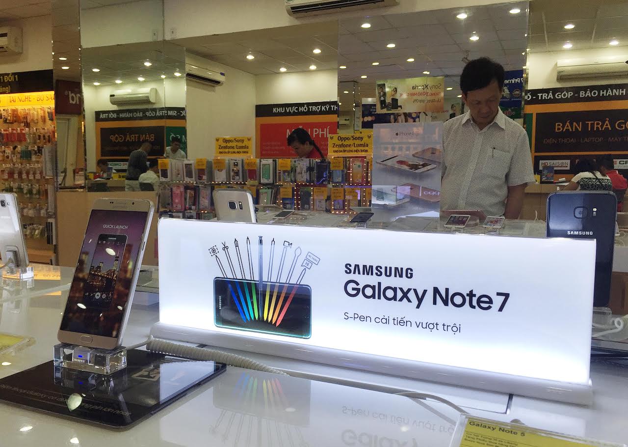 Samsung thu hồi gần 13.000 chiếc Galaxy Note 7 tại Việt Nam