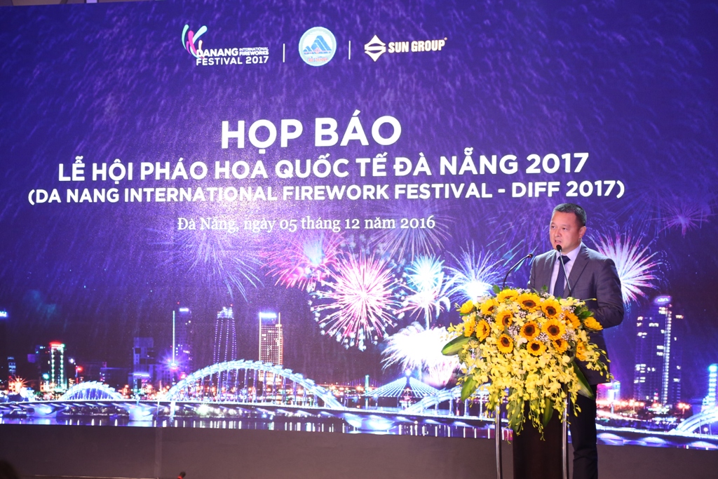 
&Ocirc;ng Đặng Minh Trường, ph&aacute;t biểu tại buổi họp b&aacute;o
