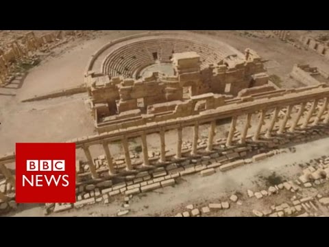 Quang cảnh bên trong TP Palmyra sau khi IS bị đánh đuổi khỏi đó hồi tháng 3 năm nay. Ảnh: BBC