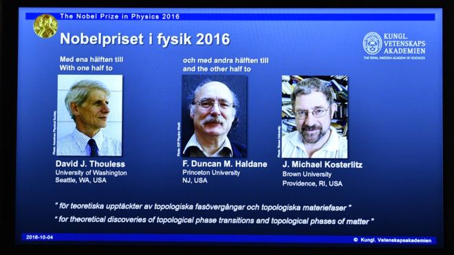 Bất ngờ lớn ở Giải Nobel Vật lý 2016