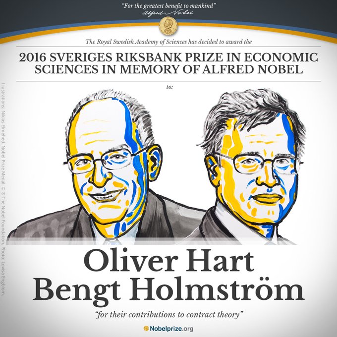 Nobel Kinh tế cho Oliver Hart và Bengt Holmström