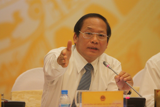 Bộ trưởng rương Minh Tuấn cho biết có dấu hiệu câu kết bất lương để bêu xấu nước mắm có asen độc hại-Ảnh: Nguyễn Nam