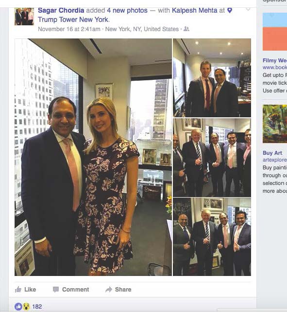 ...và cũng chụp với vợ chồng Ivanka. Ảnh: Twitter