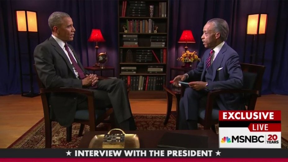 
Tổng thống Barack Obama v&agrave; mục sư Al Sharpton Ảnh: HOLLYWOODREPORTER.COM
