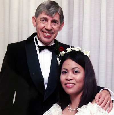 Ông Ron cưới người vợ thứ 8 vào năm 2004. Ảnh: Sunday Mirror.