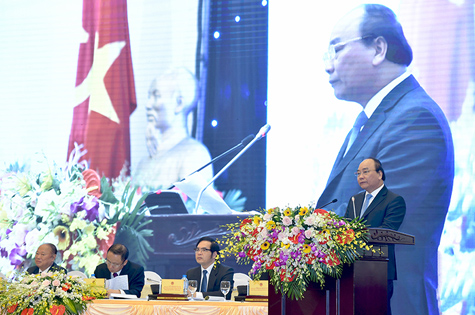 Thủ tướng đề nghị các doanh nghiệp, doanh nhân hãy nói không với tiêu cực, thực hiện kinh doanh với tinh thần liêm chính, không tiếp tay cho tiêu cực, nhũng nhiễu