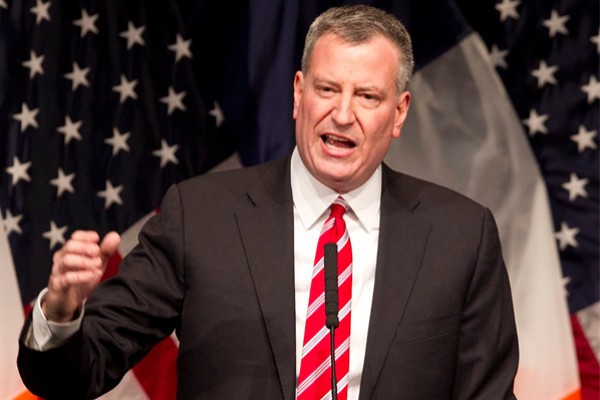 Thị trưởng TP New York Bill de Blasio Ảnh: REUTERS