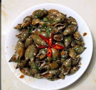Mê mẩn ốc cà na xào nước mắm tắc