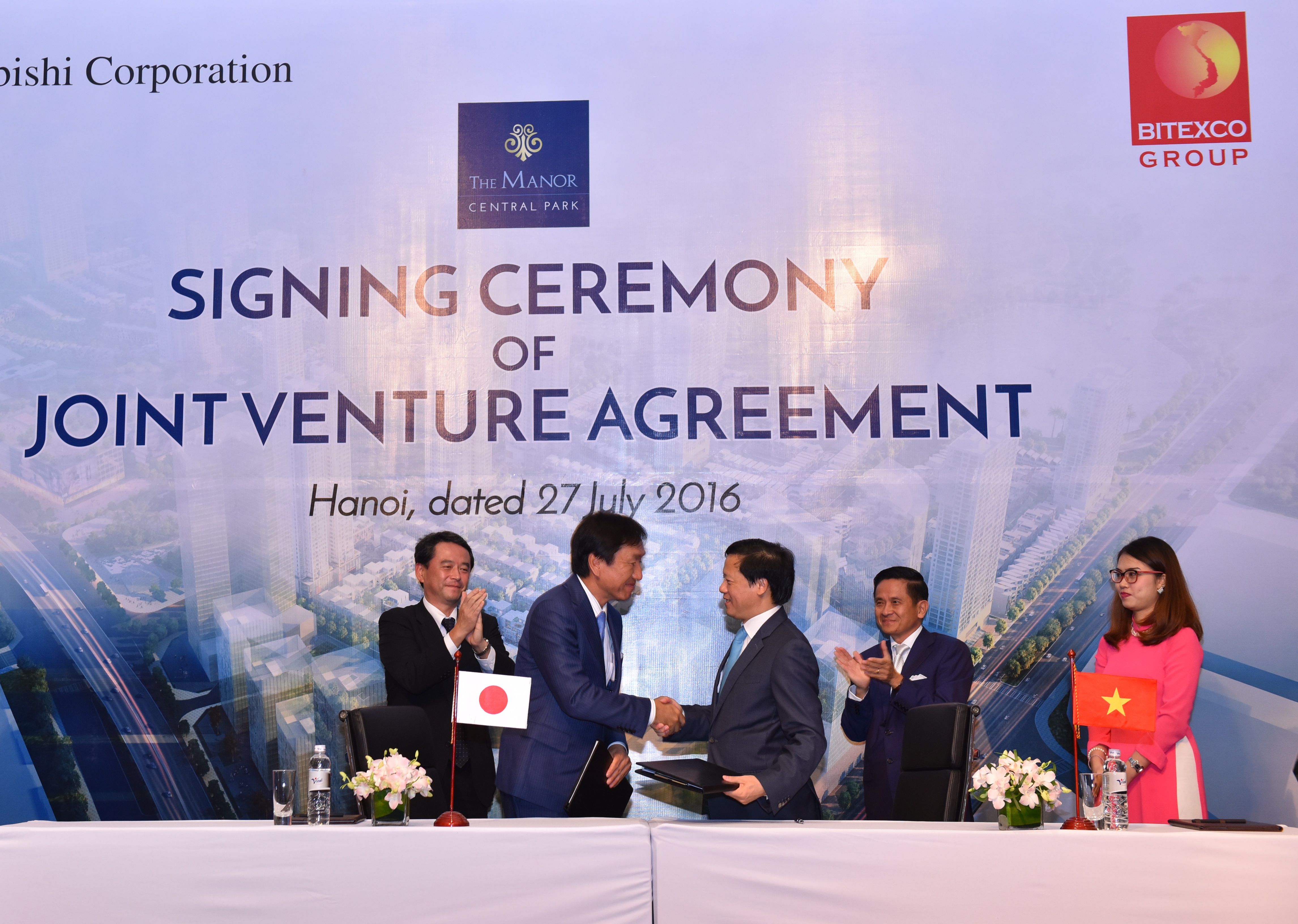 Bitexco và Mitsubishi thành lập Liên doanh phát triển dự án The Manor Central Park