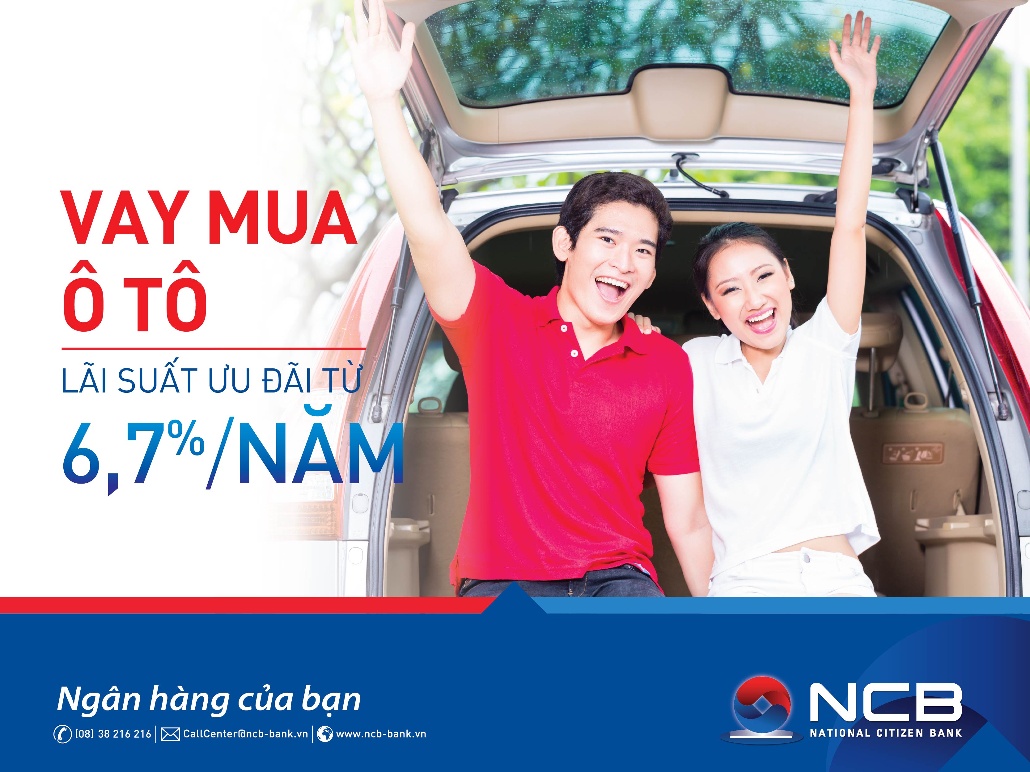 Lãi suất cho vay mua ô tô 6,7%/năm