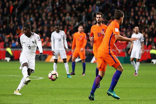 Paul Pogba lập siêu phẩm, Pháp đánh bại chủ nhà Hà Lan