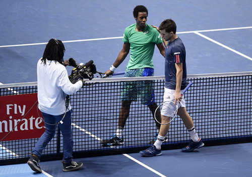 Thiem và Monfils bắt tay sau trận đấu