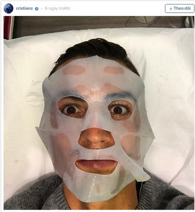 Ronaldo và liệu trình chăm sóc da mặt