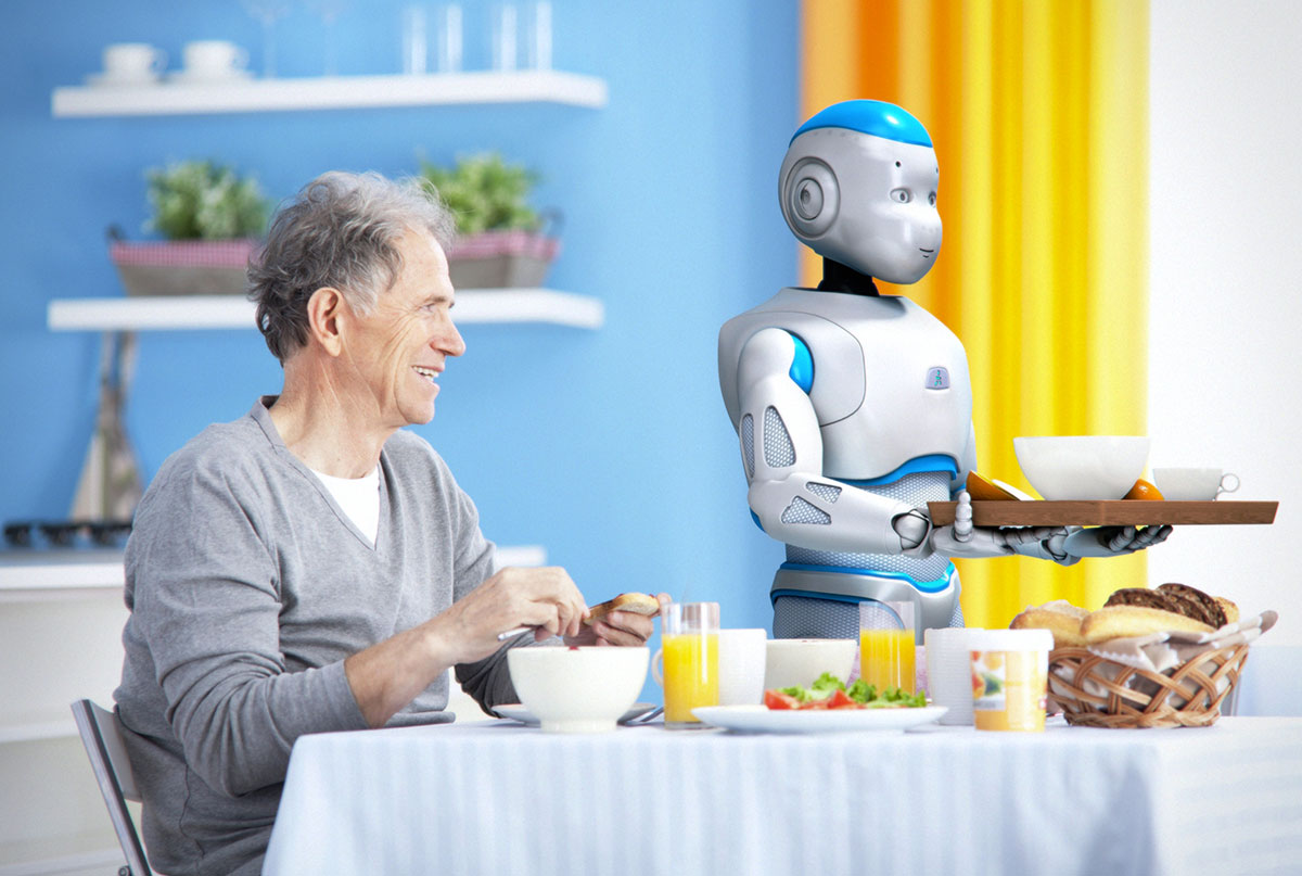Khi người già cần robot