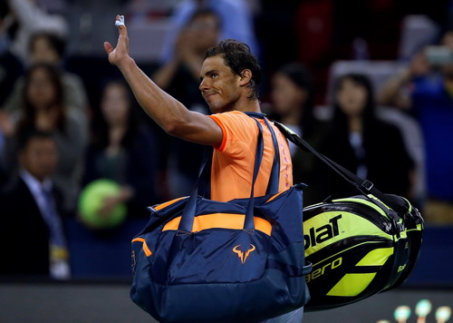 Nỗi thất vọng tr&ecirc;n gương mặt Nadal sau trận đấu