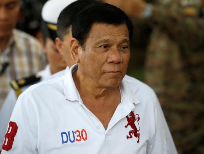 Tổng thống Duterte hôm 28-9 tuyên bố muốn chấm dứt tập trận chung với Mỹ. Ảnh: Reuters