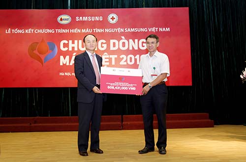 Samsung tổng kết chương trình hiến máu tình nguyện