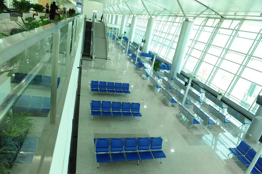 Sảnh chờ tại nhà ga quốc tế mở rộng