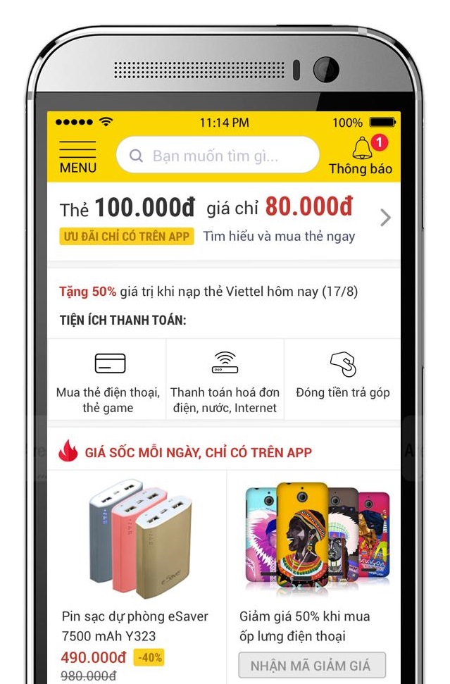 Người Việt ngày càng thích mua sắm trên di động