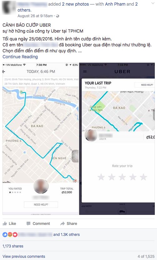 Thai phụ kể giây phút kinh hoàng bị tài xế Uber cướp