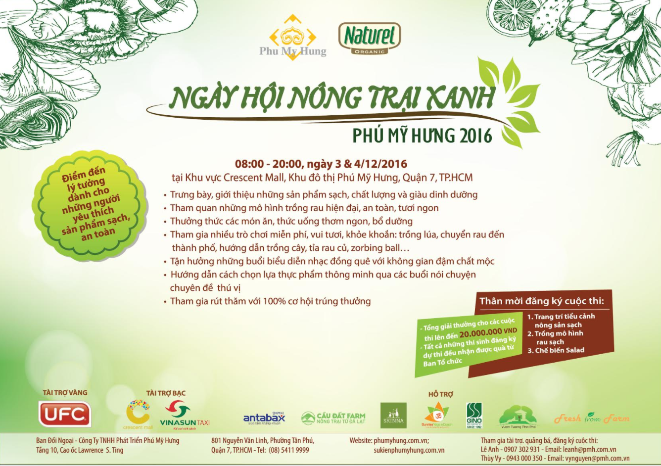 Nhanh tay đăng ký dự thi “Sống xanh cùng Phú Mỹ Hưng”