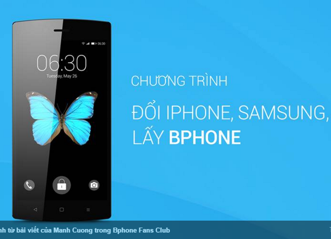Đổi iPhone 5,... lấy Bphone!