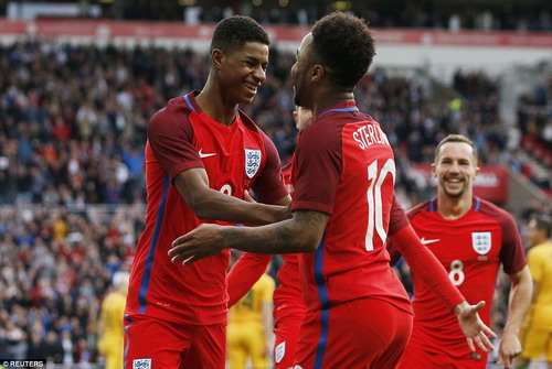 Sao trẻ Rashford lập công, Anh đánh bại Úc