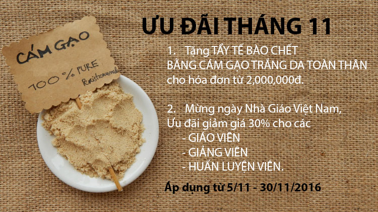 Sen Spa ưu đãi mừng ngày Nhà giáo Việt Nam
