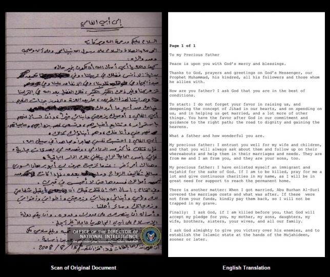Công bố thư Bin Laden gửi cho Tổng thống Obama