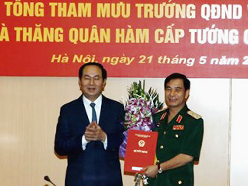 Chủ tịch nước bổ nhiệm tân Tổng Tham mưu trưởng Quân đội
