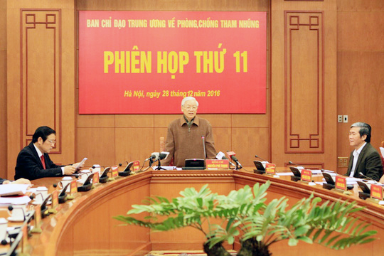 Tổng Bí thư: Đẩy nhanh điều tra, xét xử các án tham nhũng lớn