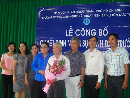 Trường nghề Tôn Đức Thắng có nhân sự mới