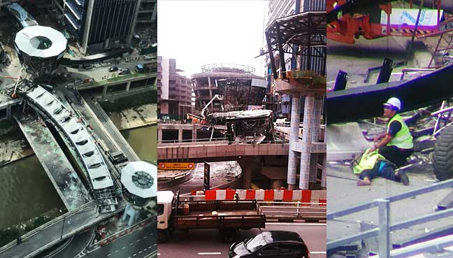 Sập cầu bộ hành, công nhân người Việt tử nạn ở Malaysia