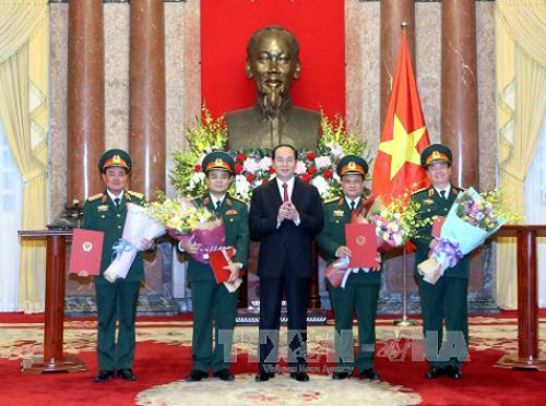Quân đội có thêm 4 Thượng tướng