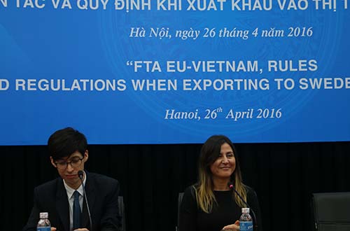Hỗ trợ xuất khẩu sang Thụy Điển và EU
