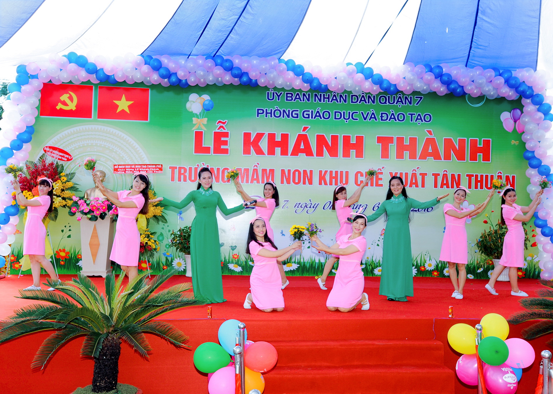 Trường Mầm non KCX Tân Thuận, quận 7, TP HCM trong ngày khánh thành