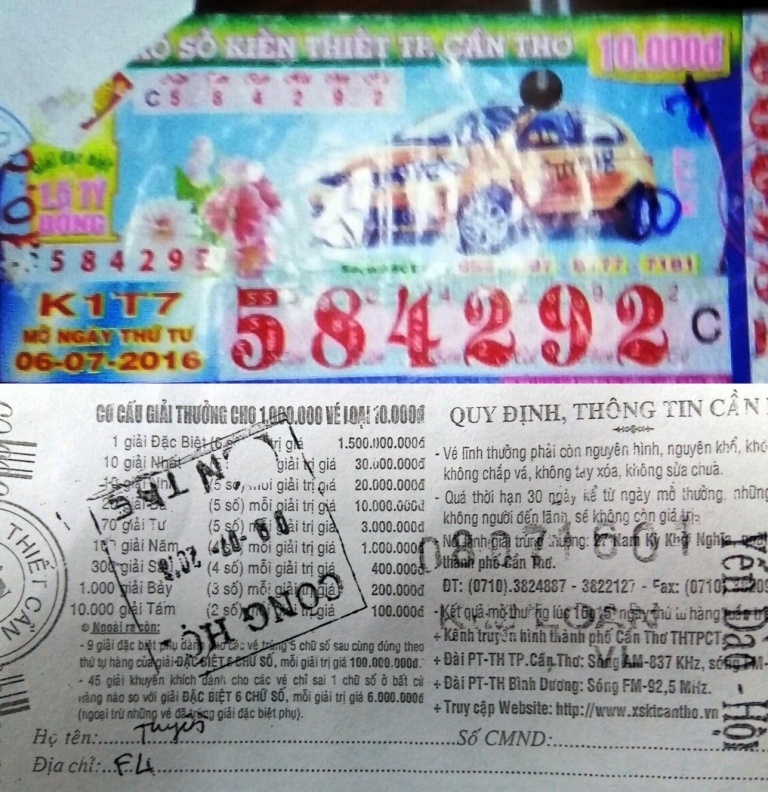 Khởi tố vụ chiếm đoạt vé số trúng thưởng để... làm từ thiện