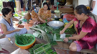 "Đột nhập" lò bánh tét Trà Cuôn!