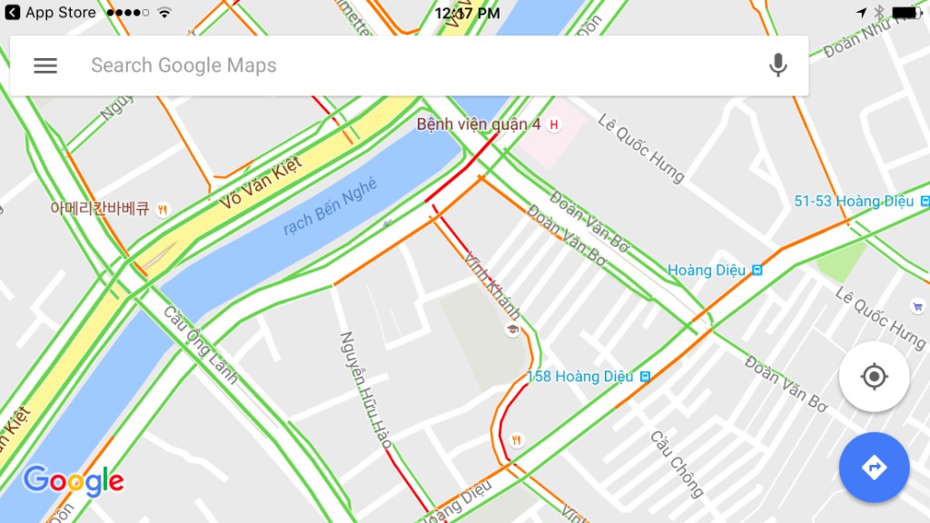 Tránh kẹt xe với Google Maps