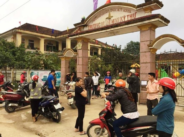 Nghi vấn cặp đôi xông vào lớp học bắt cóc trẻ em ở Hà Tĩnh