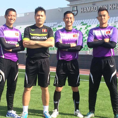 U23 Việt Nam tranh thủ tập khi sang Doha