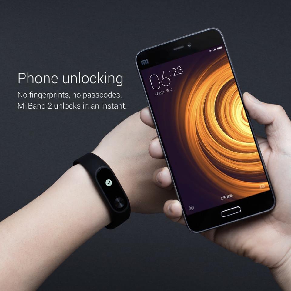 Mi Band 2, vòng đeo tay chống nước, màn hình OLED giá rẻ