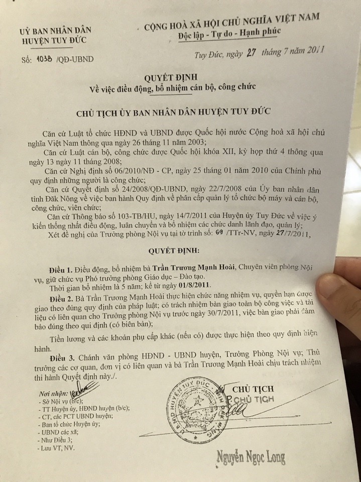 Sẽ làm rõ "quan lộ thần tốc" của con gái nguyên lãnh đạo huyện