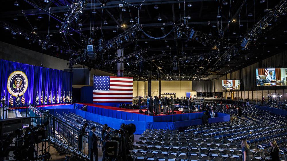 Trung tâm hội nghị lớn nhất Bắc Mỹ, McCormick Place, nơi Tổng thống Obama phát biểu hôm 10-1.