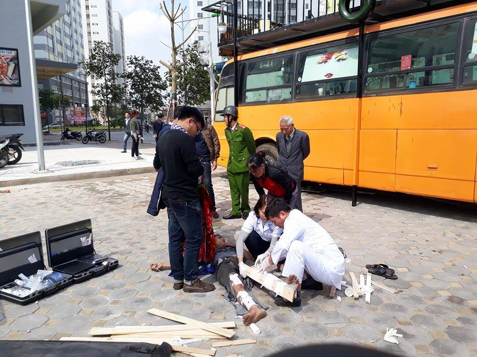 Thùng phuy phát nổ, 1 người đàn ông trọng thương