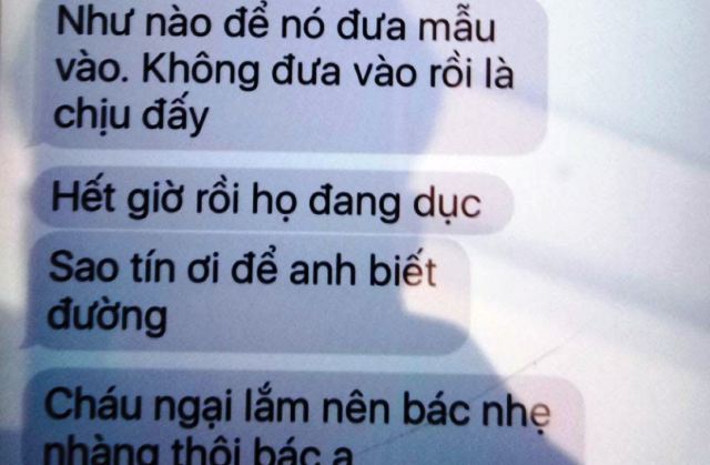 
Một đoạn tin nhắn được cho của l&aacute;i xe Nguyễn Thăng Long nhắn v&ograve;i tiền doanh nghiệp
