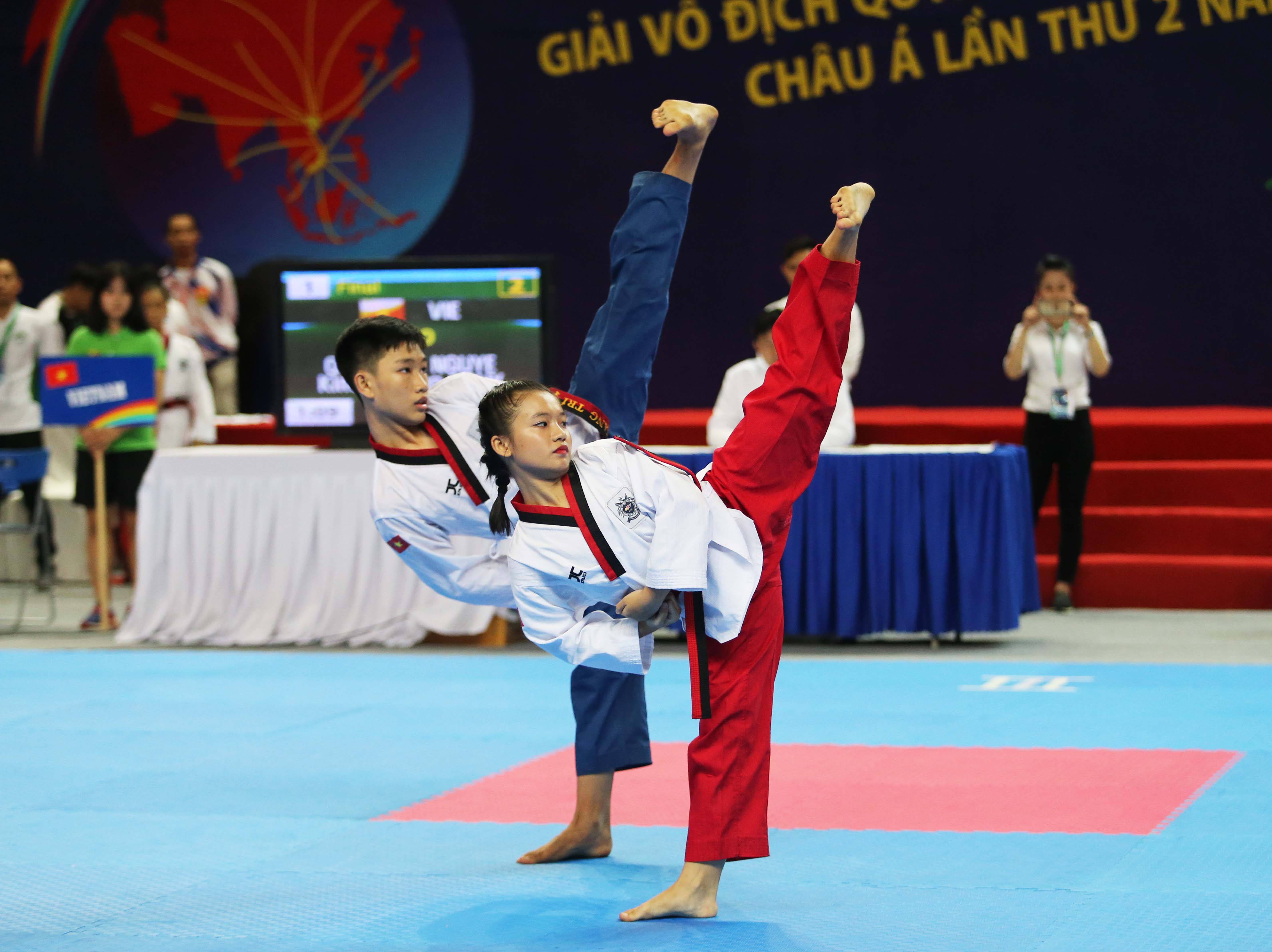 Việt Nam giành 4 HCV taekwondo thiếu niên châu Á